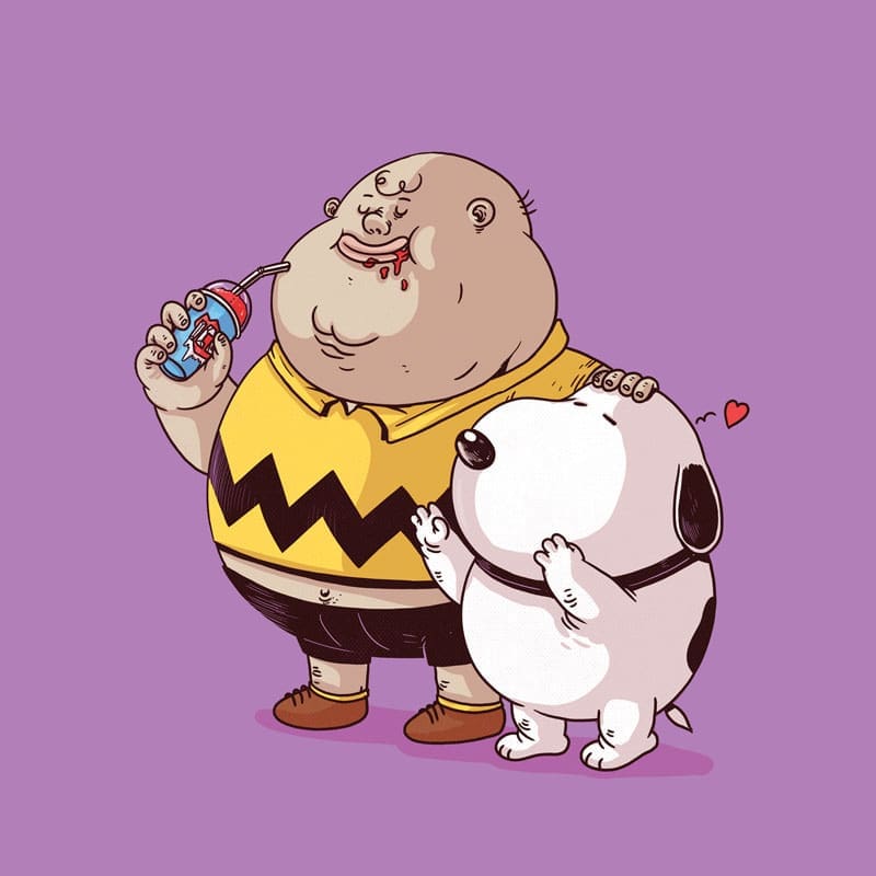 Charlie Brown and Snoopy (Click to enlarge.)